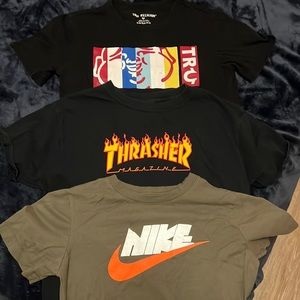 True religion Nike Thrasher Boys tshirts size M